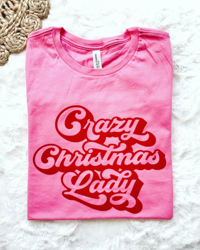 Crazy Christmas Lady Tee