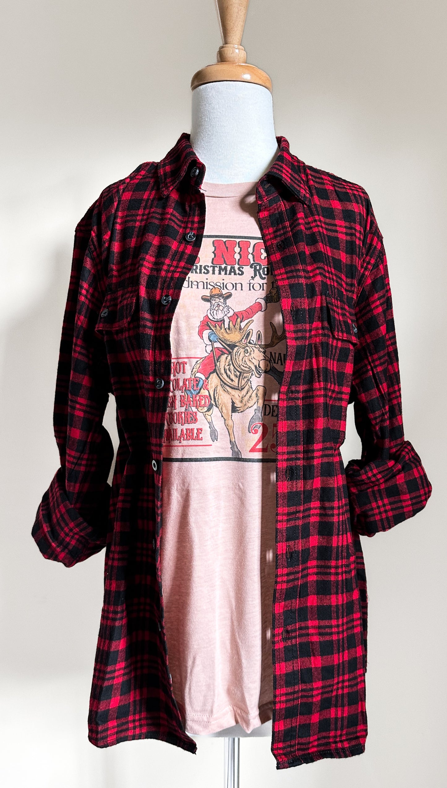 Red Patch Flannel Shirt