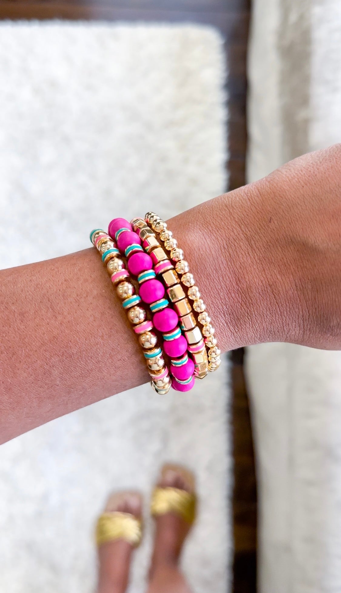 Bubble Gum Bracelet Stack