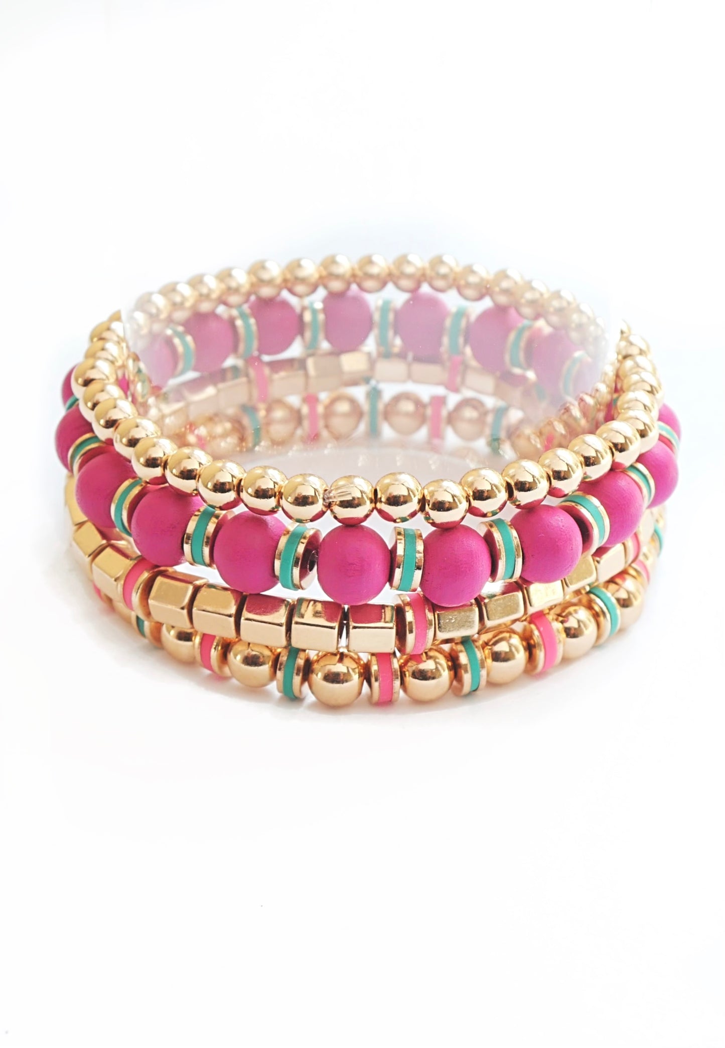 Bubble Gum Bracelet Stack