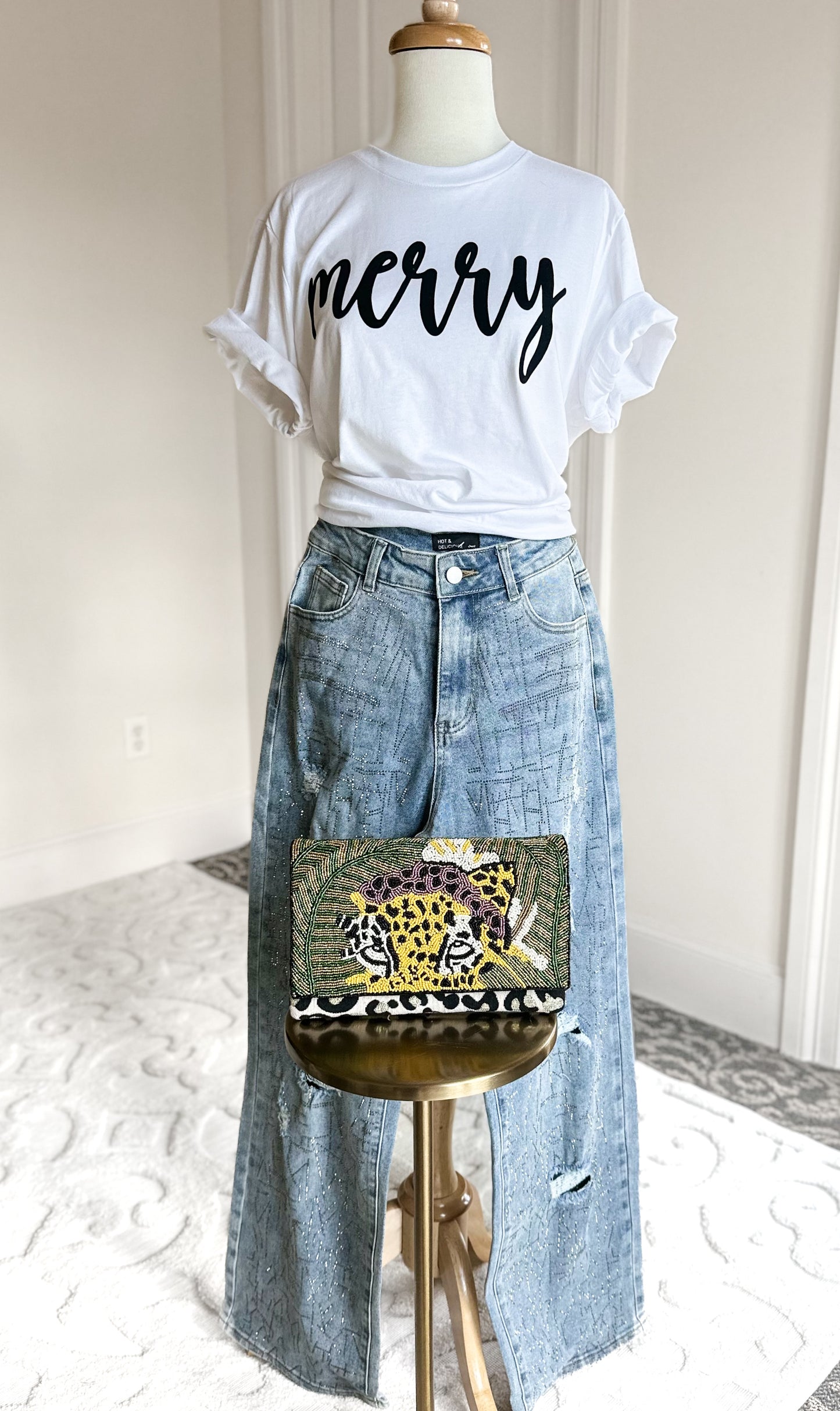 RHINESTONE JEANS