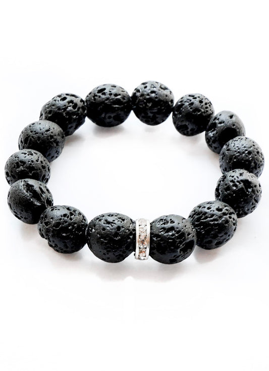 Onyx Lava Bracelet