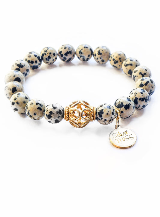 Dalmatian Jasper Bracelet•Aria Collection