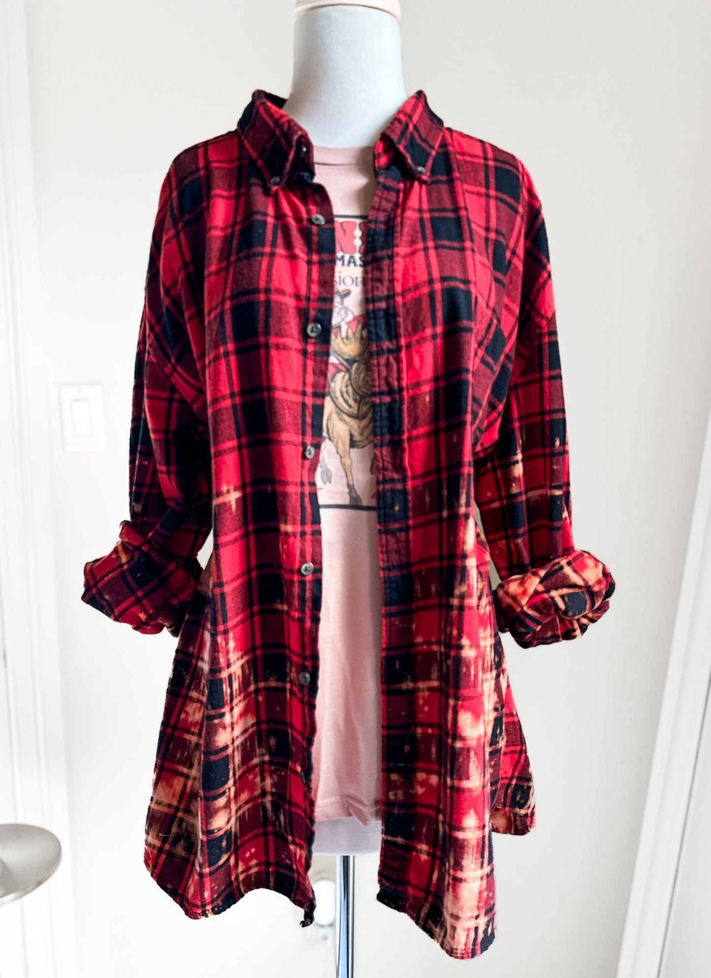 Santa Patch Flannel Shirt
