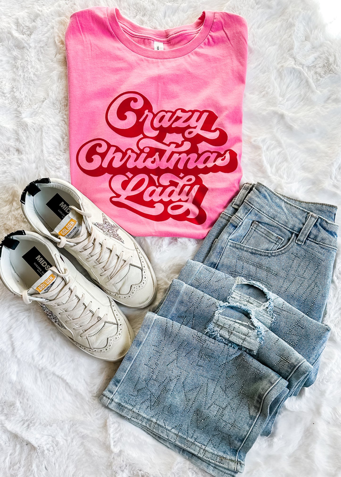 Crazy Christmas Lady Tee