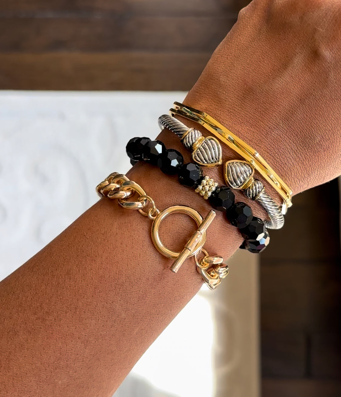 Golden Wish-Chain Bracelet