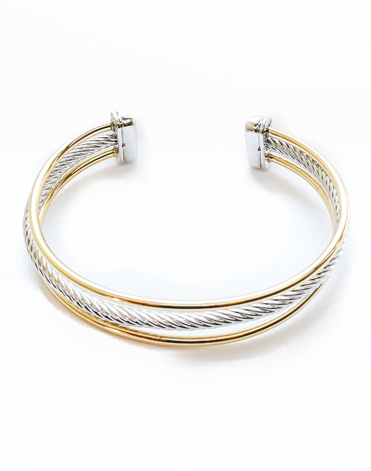 Z5 Gold Silver Cable Bracelet