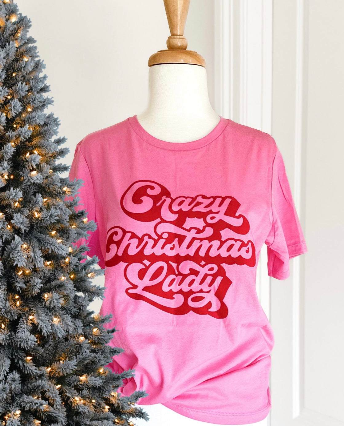 Crazy Christmas Lady Tee
