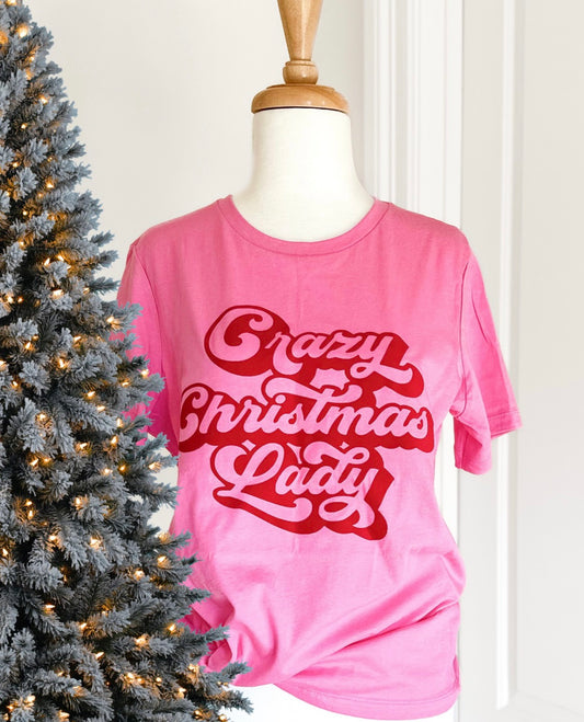 Crazy Christmas Lady Tee
